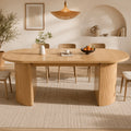 Table Extensible Gabriel 120(160)x80 cm, MDF Marron avec Rangement