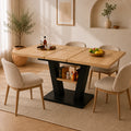 Table Extensible Jules 118(157)x70 cm, Bois avec Rallonges Intégrées