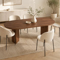 Table à Manger Raphaël 200x90 cm, Bois avec Bords Arrondis