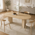 Table à Manger Mathis 200x90 cm, Bois avec Bords Arrondis