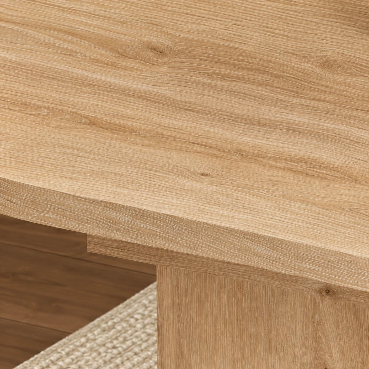 Table à Manger Mathis 200x90 cm, Bois avec Bords Arrondis