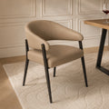 Lot de 2 Chaises de Salle à Manger, Simili Cuir Style Luxe